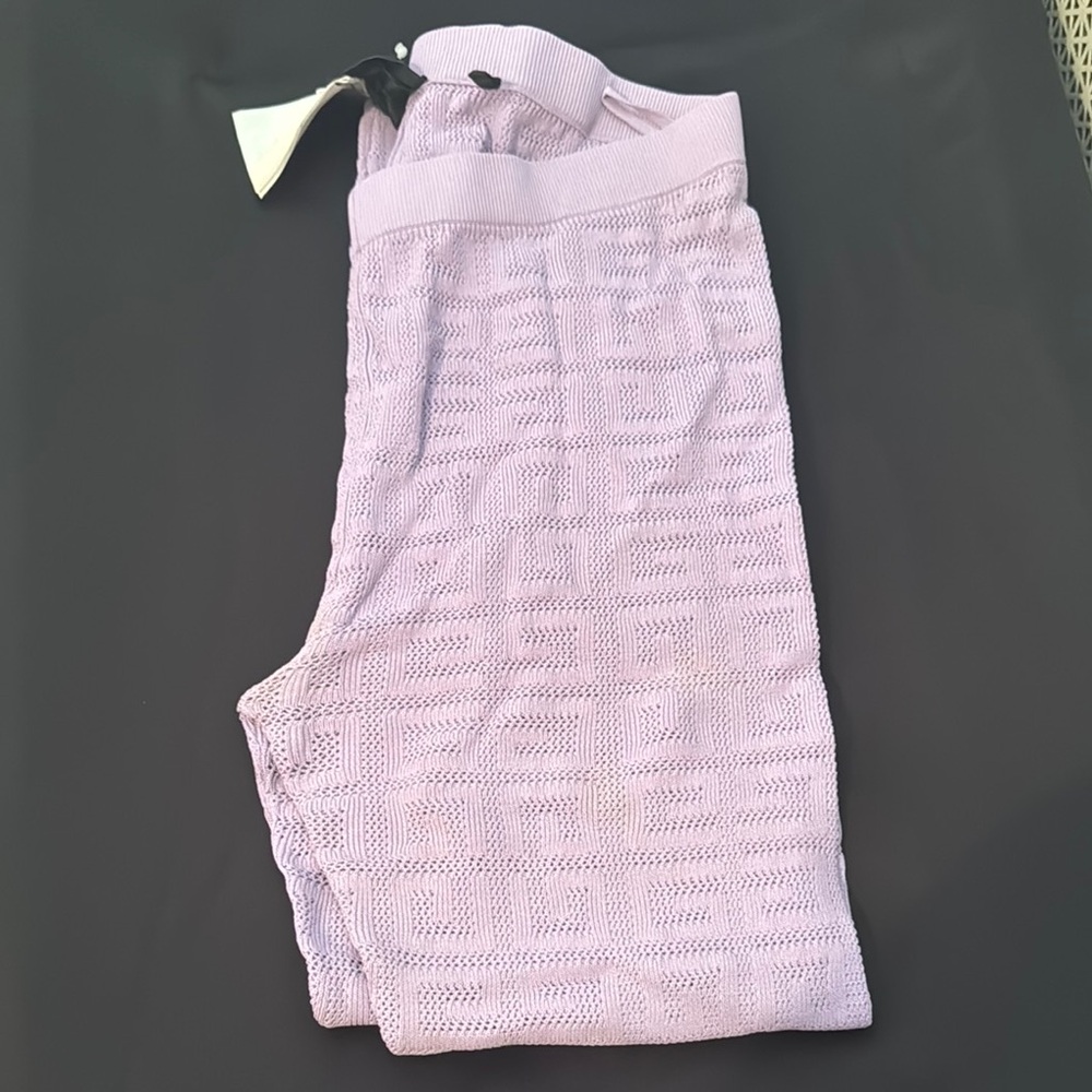 Adult Givenchy Purple Textured Leggings